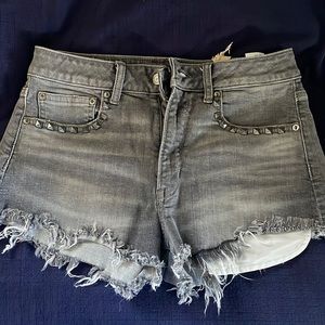 American Eagle Grey Jean Shorts